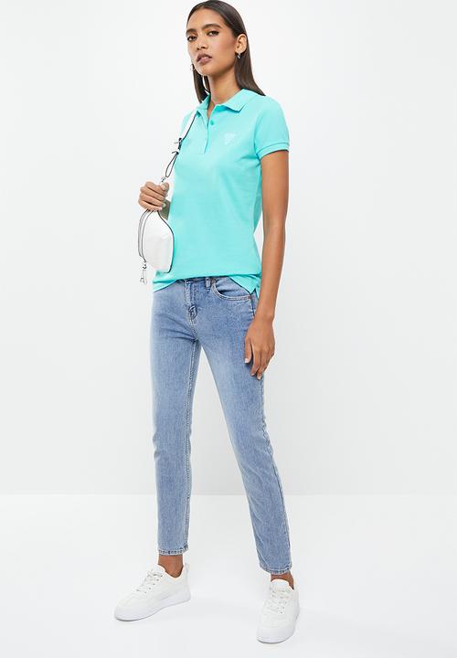 GUESS - Classic polo - light blue