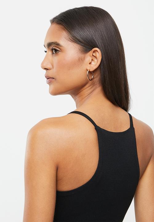 Me&B - Spaghetti binding cami - black