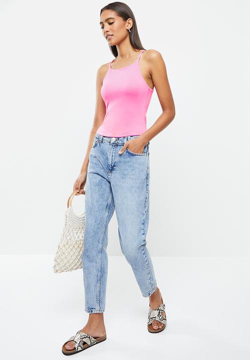 Me&B - Spaghetti binding cami - pink