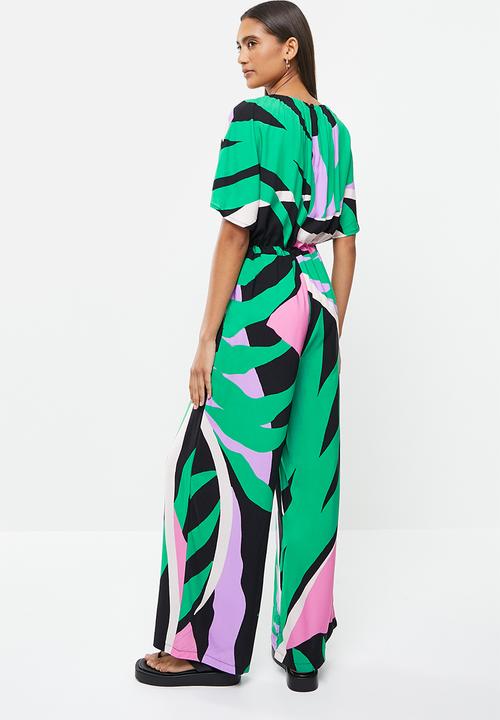 Me&B - Cropped wide leg jumpsuit - multi 