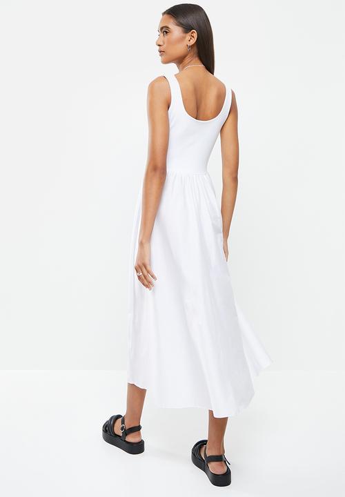 Me&B - Combo dress - white