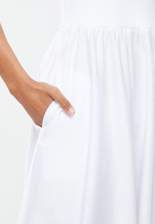 Me&B - Combo dress - white