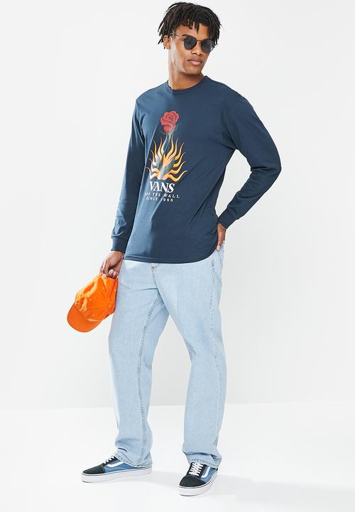 Vans - Flores long sleeve - navy