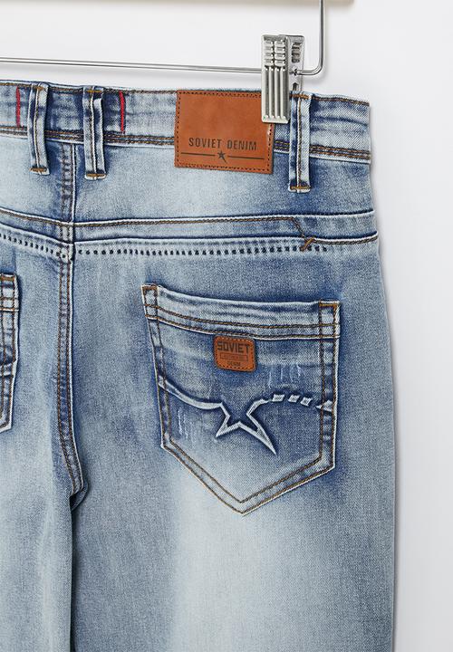 SOVIET - B foster boys skinny denim - light blue