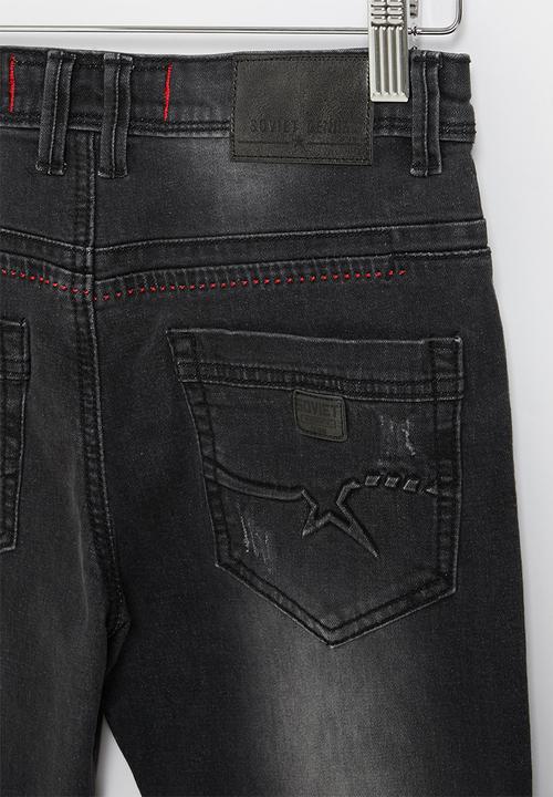 SOVIET - B foster boys skinny denim - charcoal