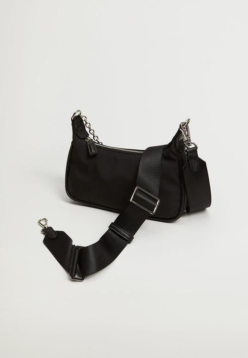 MANGO - Multi-position baguette bag - black