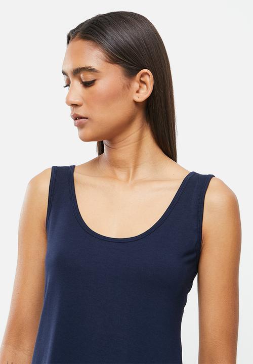 Superbalist - Sleep vest & shorts set - navy