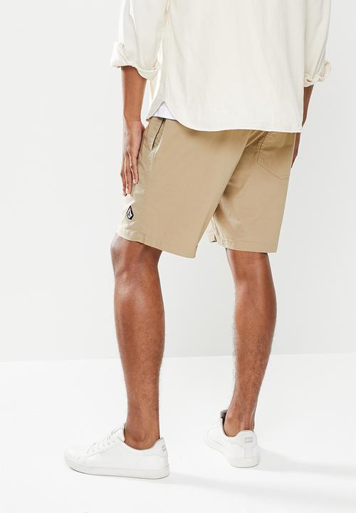 Volcom - Wshort elasticated - beige