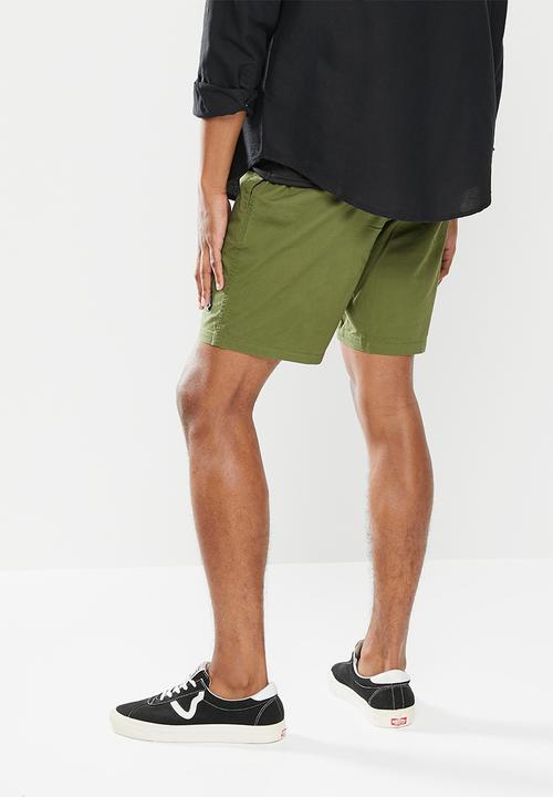 Volcom - Wshort elasticated - olive