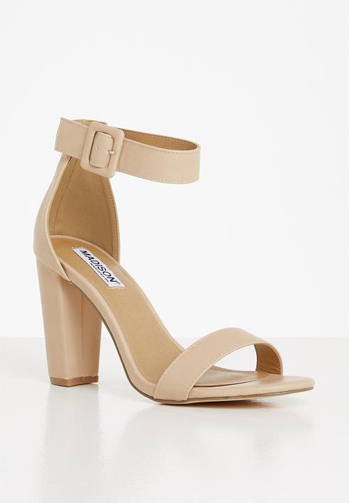 Madison® - Astrid ankle strap block heel - neutral
