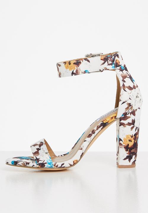 Madison® - Astrid ankle strap block heel - blue floral