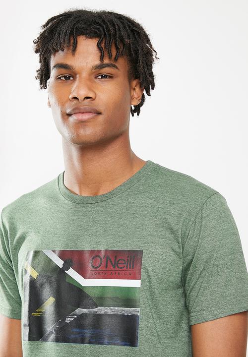 O'Neill - Flag slash short sleeve tee - green 