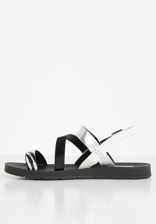 Madison® - Cashe slingback sandal - black & white 