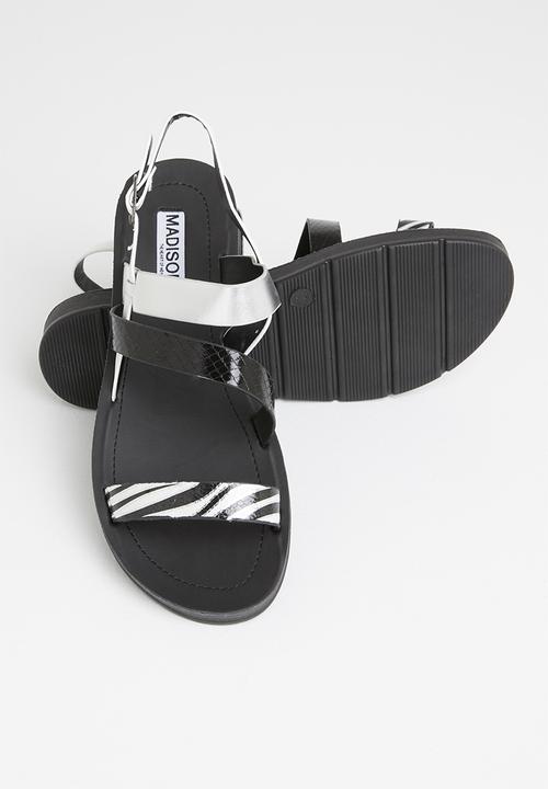Madison® - Cashe slingback sandal - black & white 