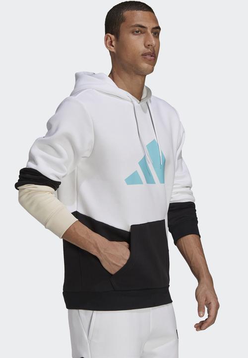 adidas Performance - SPORTSWEAR COLORBLOCK HOODIE- white