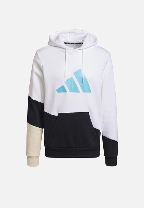 adidas Performance - SPORTSWEAR COLORBLOCK HOODIE- white