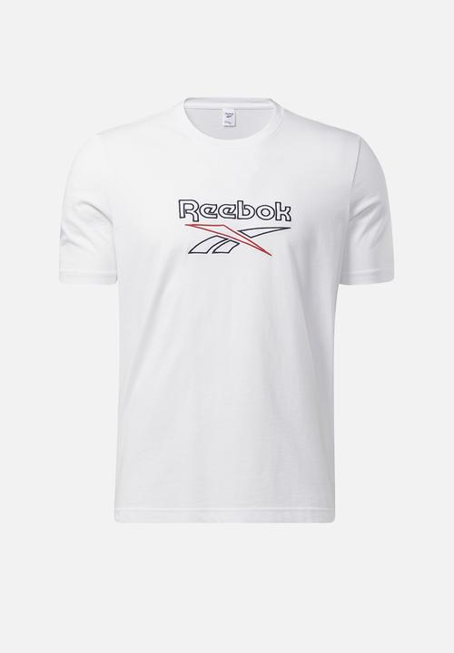 Reebok - Cl f vector tee T-shirt - white/vector navy/vector red
