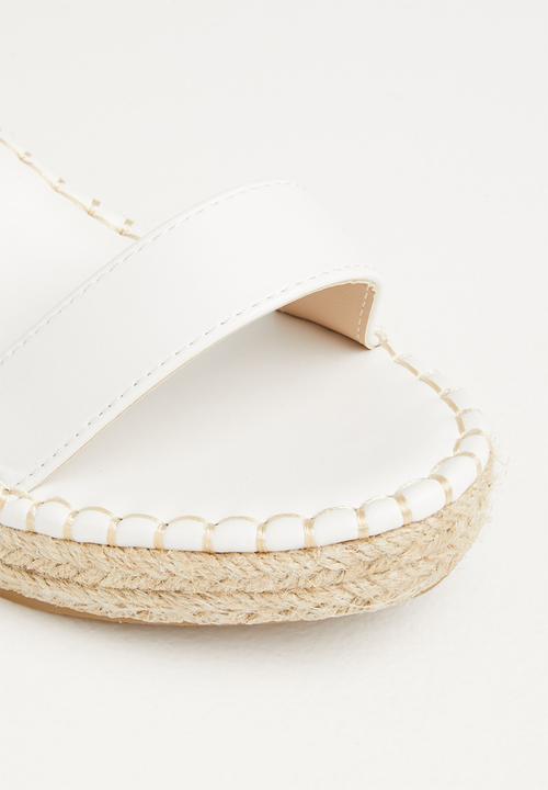 Madison® - Heidi espadrille wedge heel - white