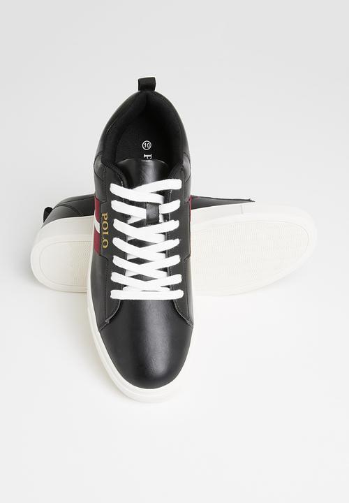 POLO - Ian side flash sneaker - black