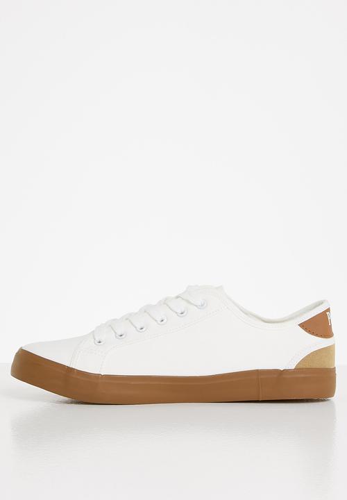 POLO - Isaac multi canvas sneaker - white
