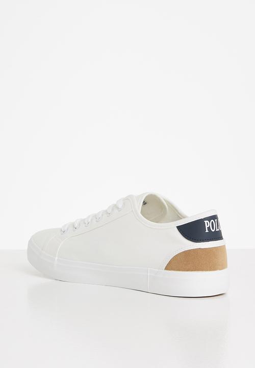 POLO - Isaac multi canvas sneaker - white