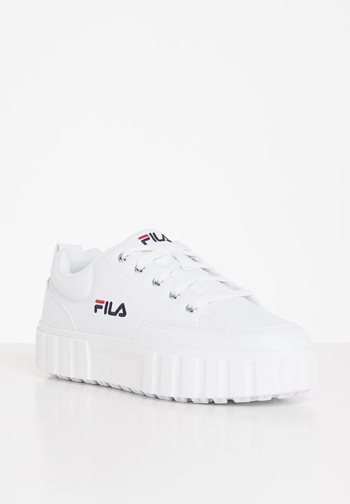 FILA - Sandblast low pu - white / chinese red / peacoat