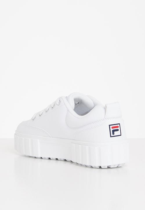 FILA - Sandblast low pu - white / chinese red / peacoat