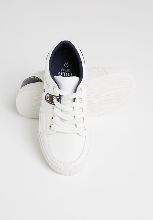 POLO - Boys brian contrast sneaker - white