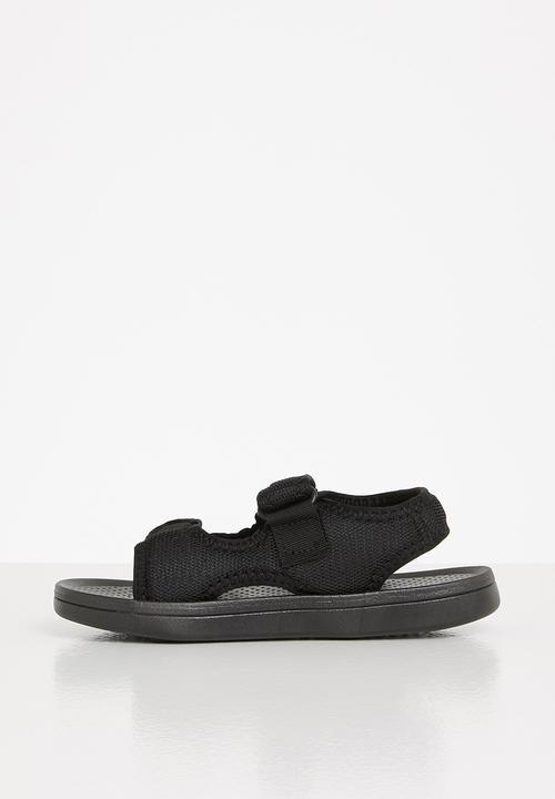Pop Candy - Boys velcro strap sandals - black