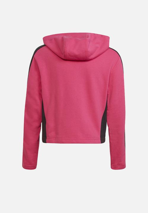adidas Performance - G hoodedcrop & bottom - magenta/white/black