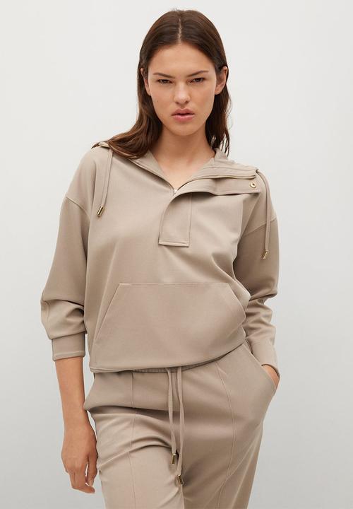 MANGO - Plus trousers florida1 - light pastel grey