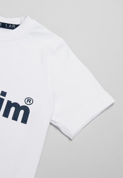 LAB - Boys lab denim short sleeve tee - white