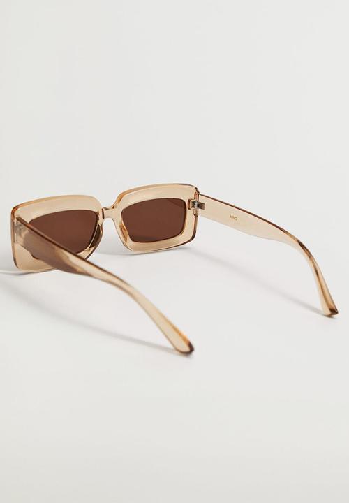MANGO - Retro style sunglasses - ecru