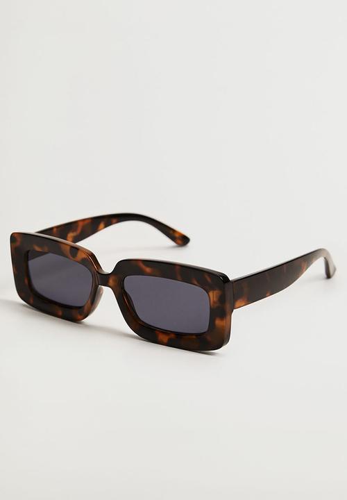 MANGO - Retro style sunglasses - chocolate