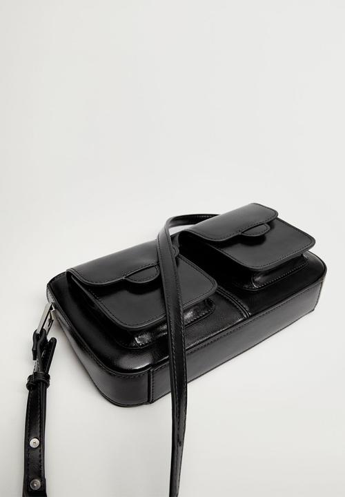 MANGO - Pockets cross body bag - black