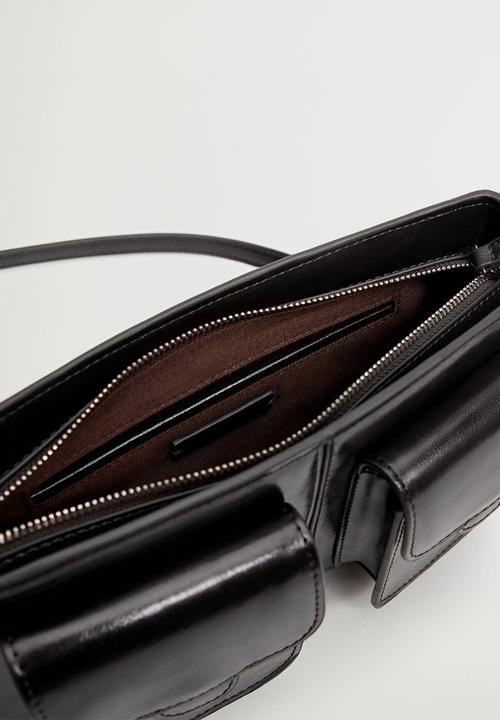 MANGO - Pockets cross body bag - black