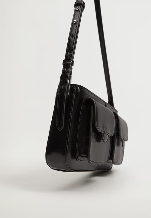 MANGO - Pockets cross body bag - black