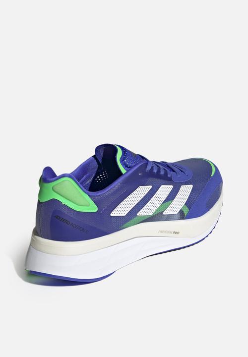 adidas Performance - Adizero boston 10 m - sonic ink/ftwr white/screaming green