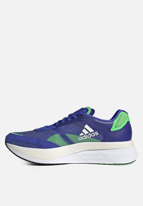 adidas Performance - Adizero boston 10 m - sonic ink/ftwr white/screaming green