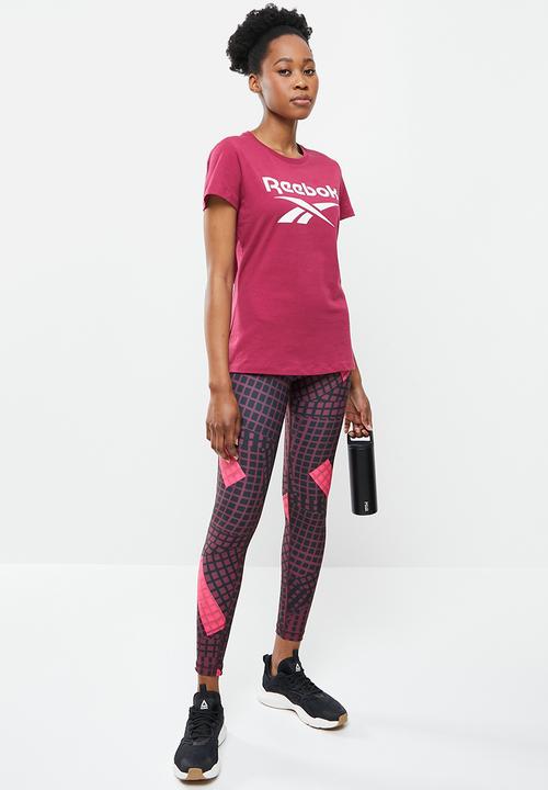 Reebok - Bl short sleeve tee - burgundy 