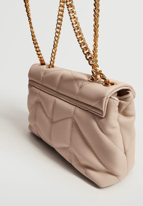 MANGO - Quilted chain bag - neutral