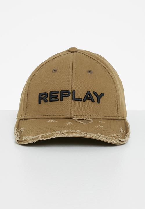 Replay - Embossed peak cap - brown