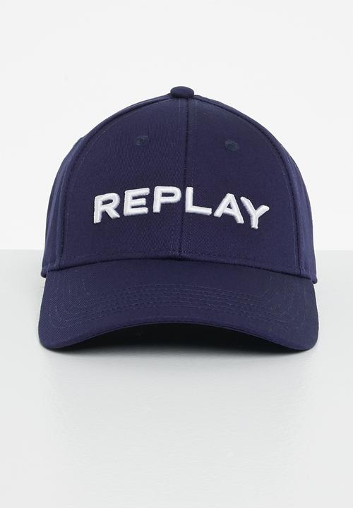 Replay - Embossed peak cap - blue