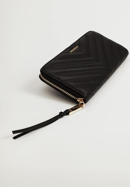 MANGO - Padded logo wallet - black