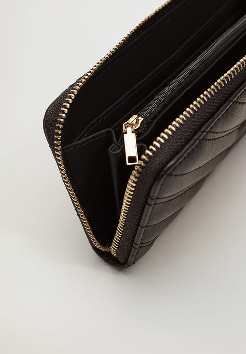 MANGO - Padded logo wallet - black