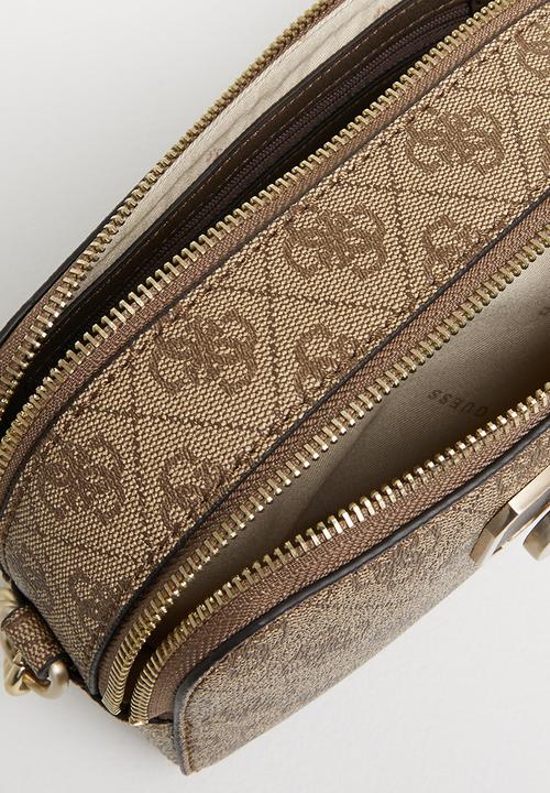 GUESS - Noelle crossbody camera - latte