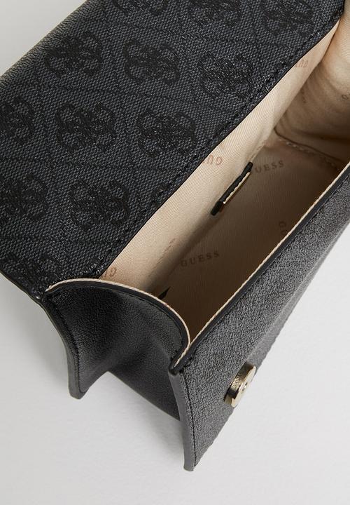 GUESS - Noelle mini crossbody flap - coal