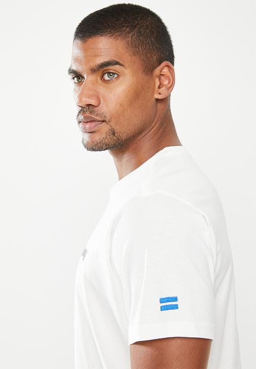Replay - Left chest print tee - white
