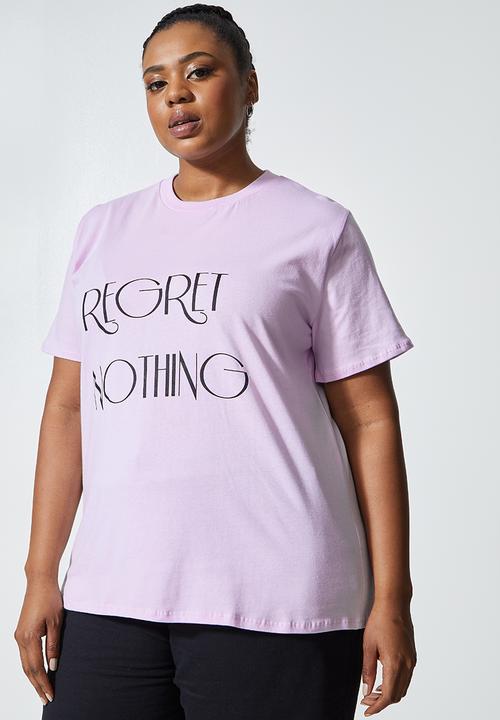 Superbalist - Regret nothing tee - lilac sachet