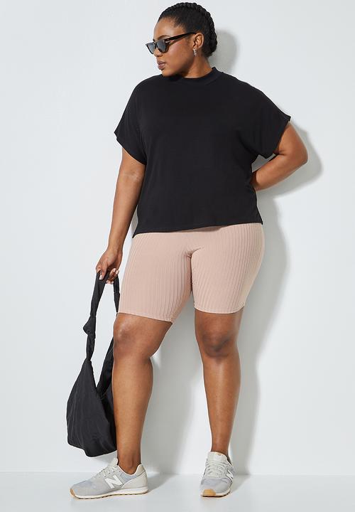Superbalist - Rib cycle shorts - neutral
